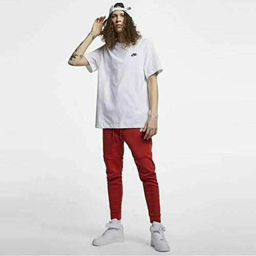 Mannen T-Shirt Nike AR4997 101 wit