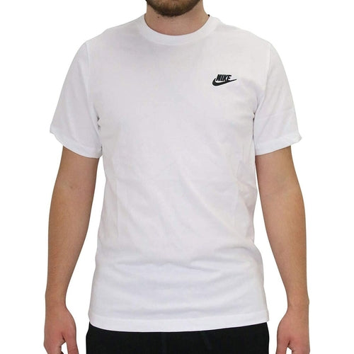 Mannen T-Shirt Nike AR4997 101 wit
