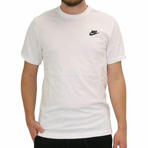 Mannen T-Shirt Nike AR4997 101 wit