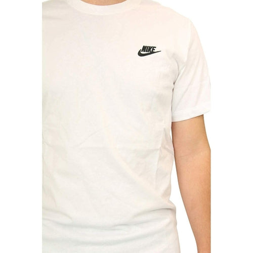 Mannen T-Shirt Nike AR4997 101 wit